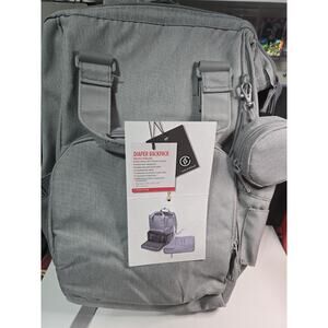 NEW Live In Style LS Limited Edition Recycled Material Diaper Backpack, GRAY.